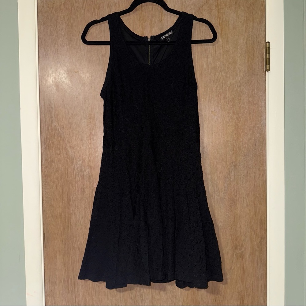 Express Black Lace Dress - Size S